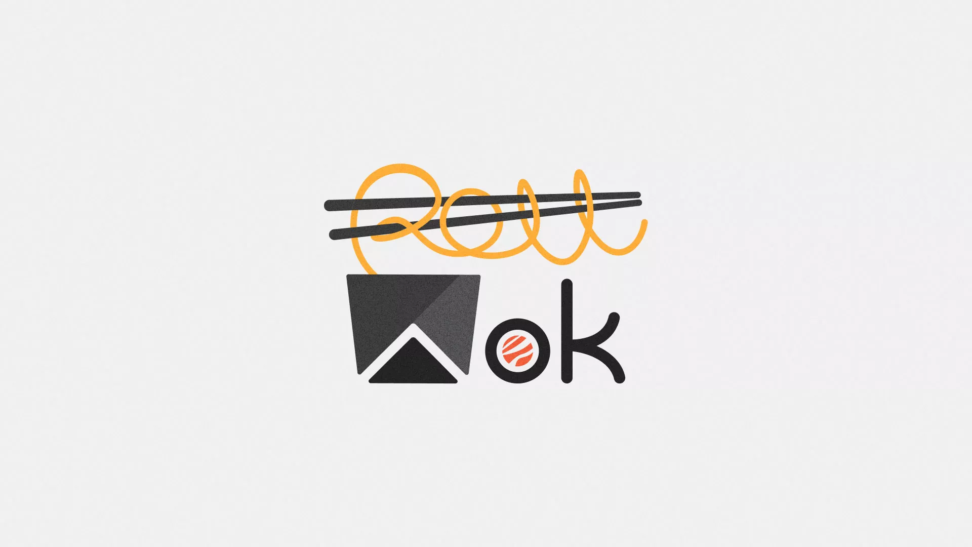 Разработка логотипа в Орске для суши-бара «Roll Wok Club» Разработка логотипа в Орске для суши-бара «Roll Wok Club»
